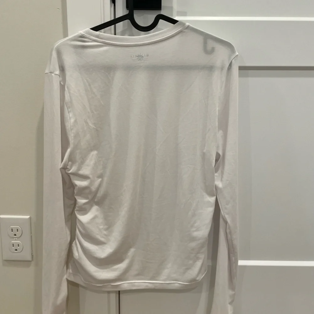 Athleta White Long Sleeve Tee - Picture 4 of 4
